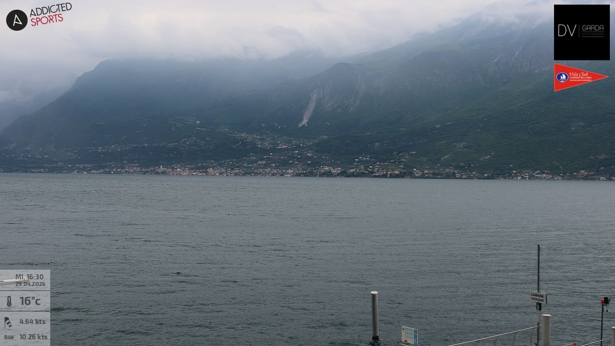 Archiv Foto Webcam Gardasee Campione del Garda