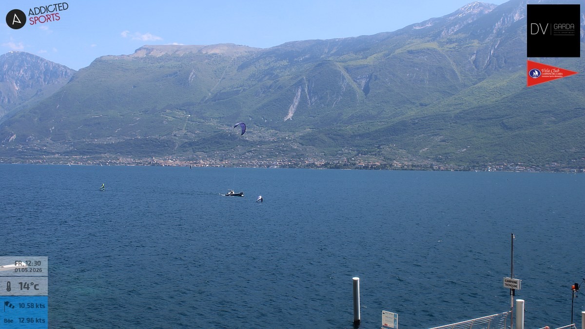 Archiv Foto Webcam Gardasee Campione del Garda