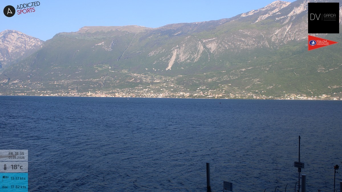 Archiv Foto Webcam Gardasee Campione del Garda