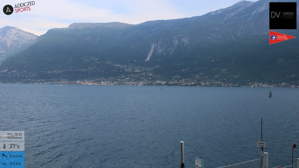 Archiv Foto Webcam Gardasee Campione del Garda