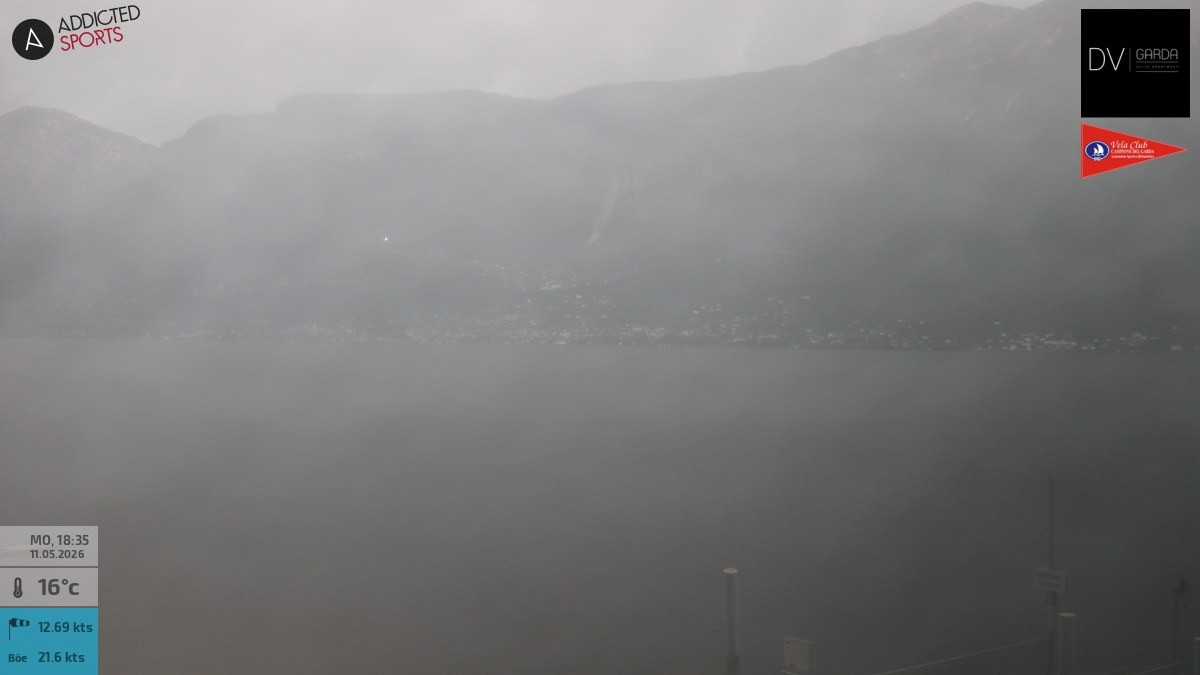 Archived image Webcam Campione del Garda - Lake Garda