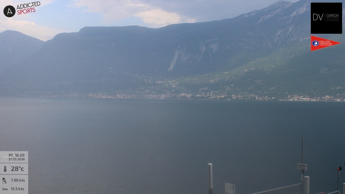 Archiv Foto Webcam Gardasee Campione del Garda