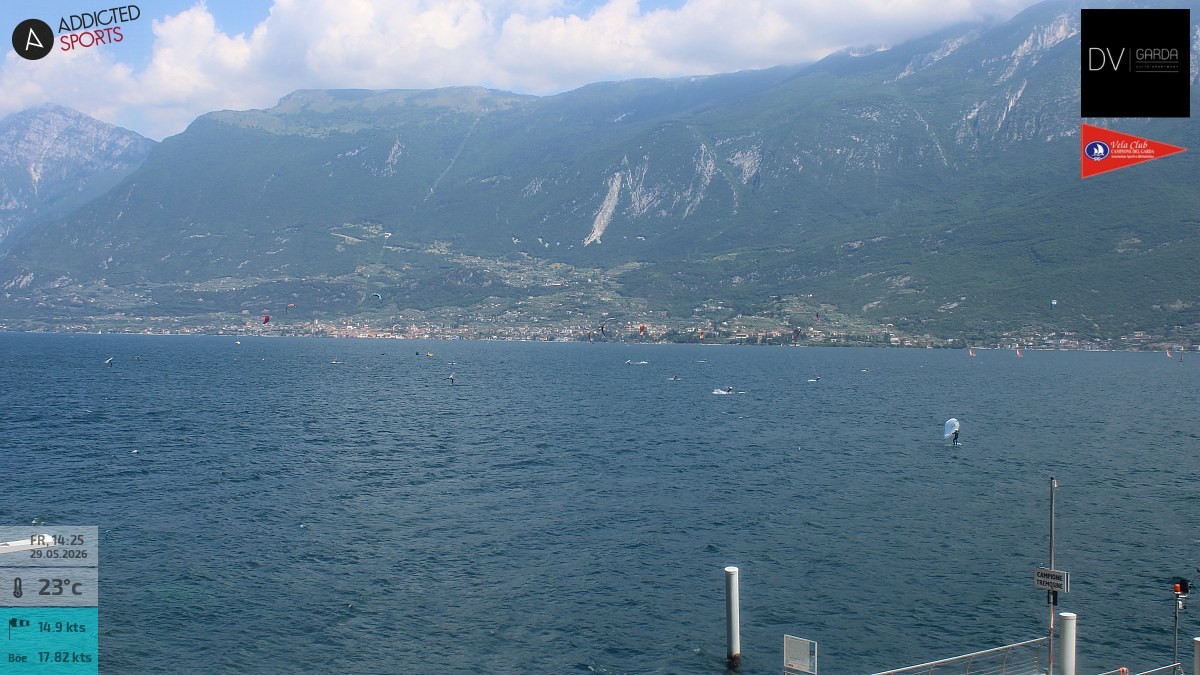 Archived image Webcam Campione del Garda - Lake Garda