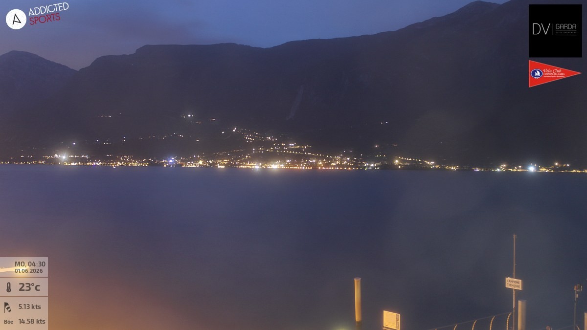 Archiv Foto Webcam Gardasee Campione del Garda
