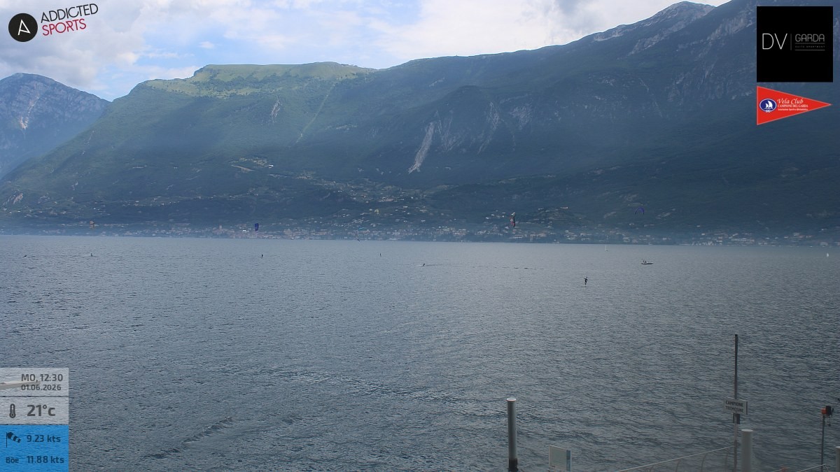 Archived image Webcam Campione del Garda - Lake Garda