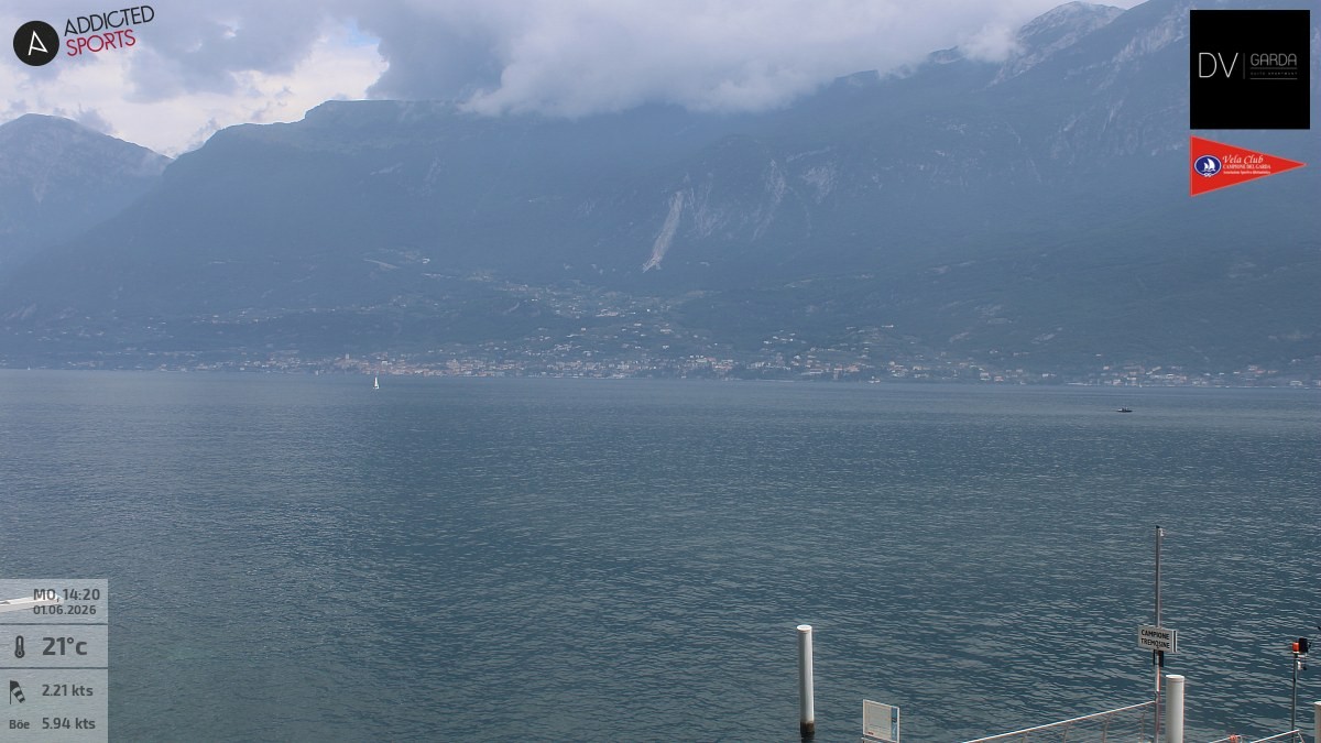 Archived image Webcam Campione del Garda - Lake Garda