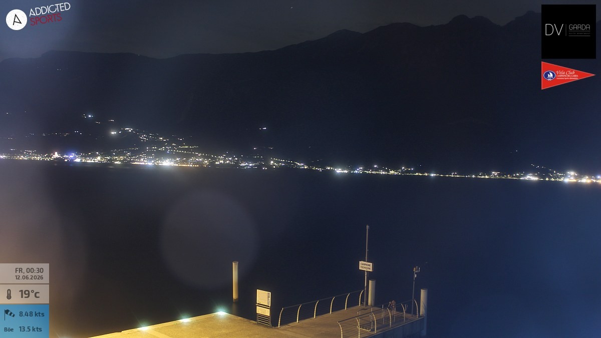 Archiv Foto Webcam Gardasee Campione del Garda