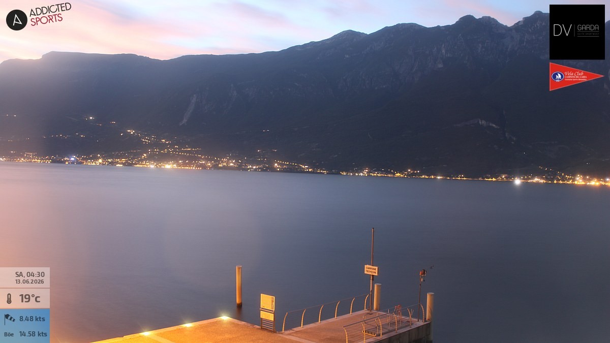 Archived image Webcam Campione del Garda - Lake Garda