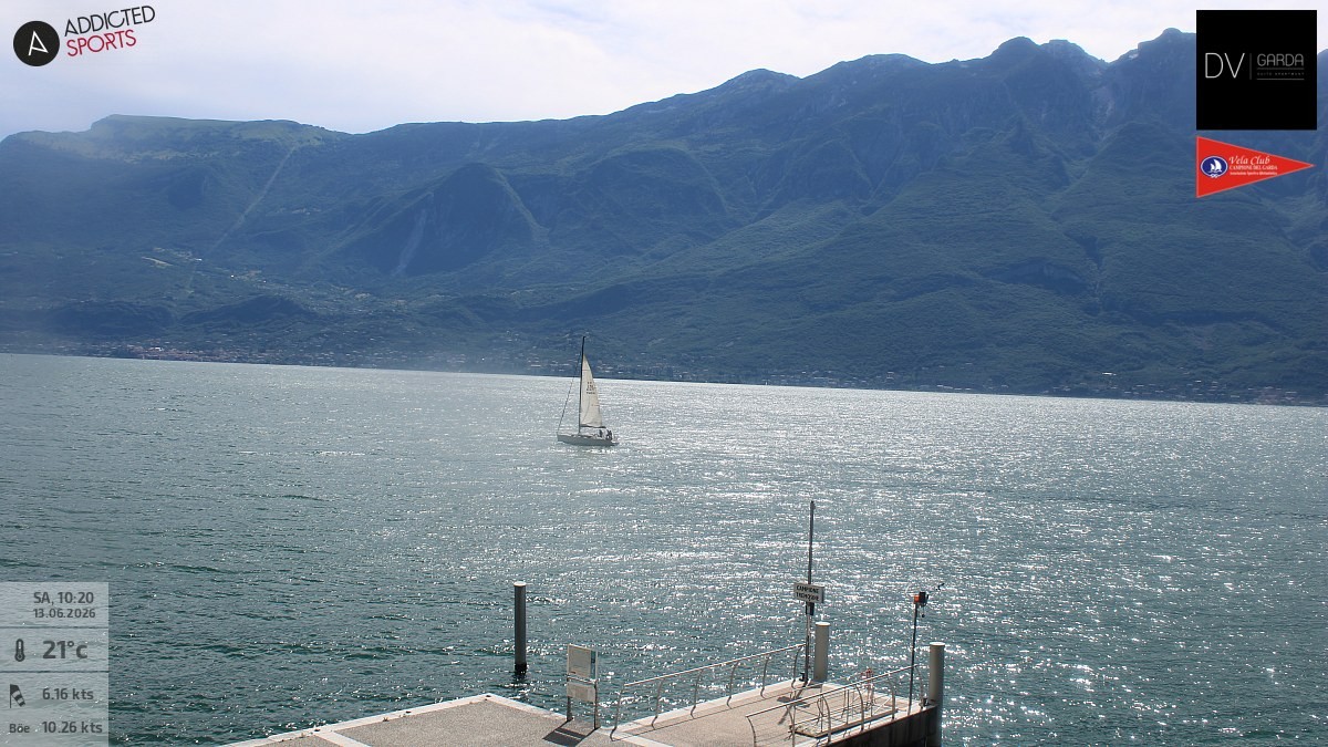 Archived image Webcam Campione del Garda - Lake Garda