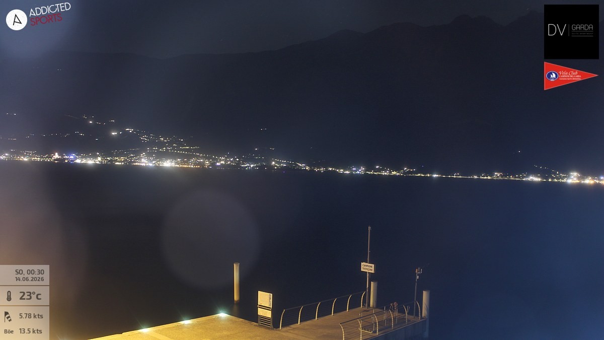 Archiv Foto Webcam Gardasee Campione del Garda