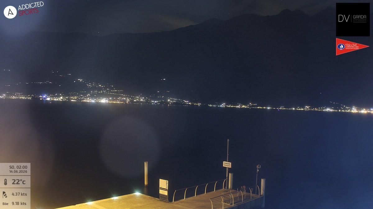 Archiv Foto Webcam Gardasee Campione del Garda