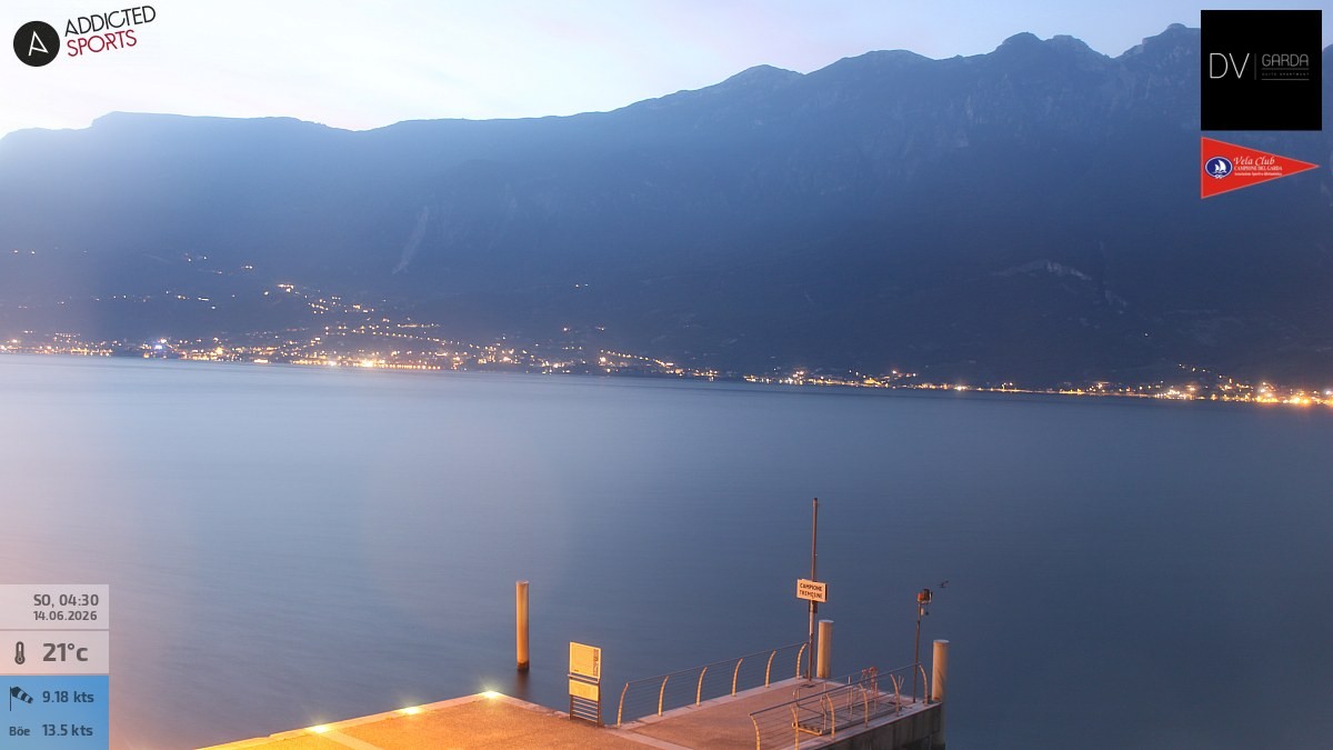 Archiv Foto Webcam Gardasee Campione del Garda