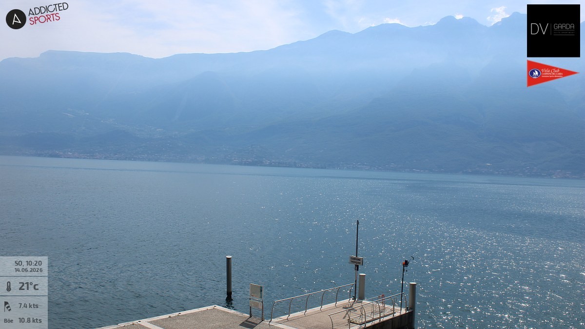 Archiv Foto Webcam Gardasee Campione del Garda