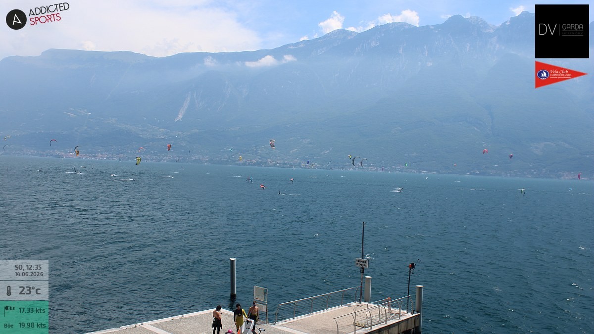 Archiv Foto Webcam Gardasee Campione del Garda
