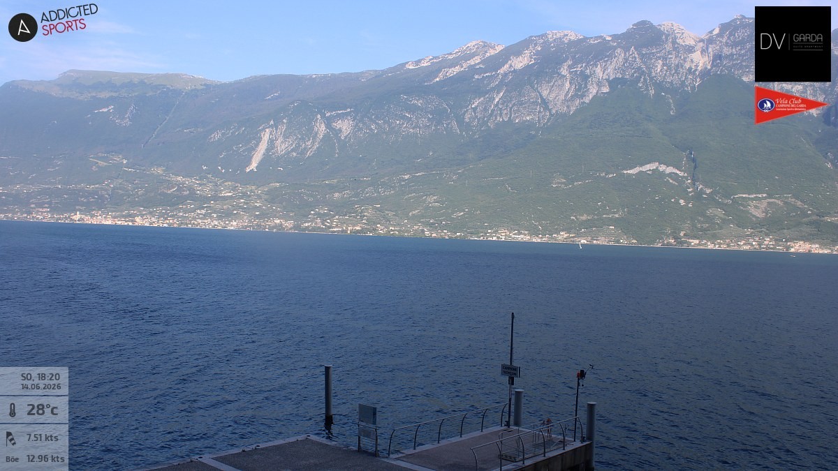 Archiv Foto Webcam Gardasee Campione del Garda