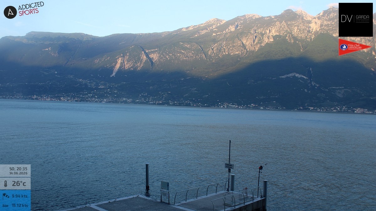 Archiv Foto Webcam Gardasee Campione del Garda