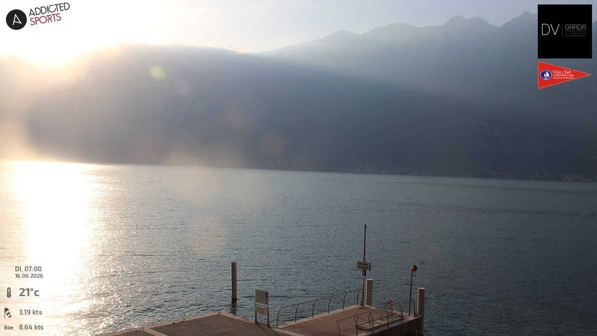 Archived image Webcam Campione del Garda - Lake Garda