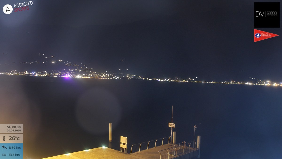 Archiv Foto Webcam Gardasee Campione del Garda