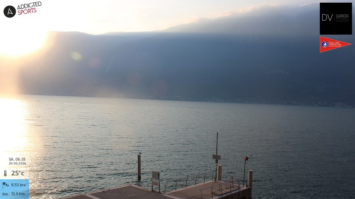 Archiv Foto Webcam Gardasee Campione del Garda