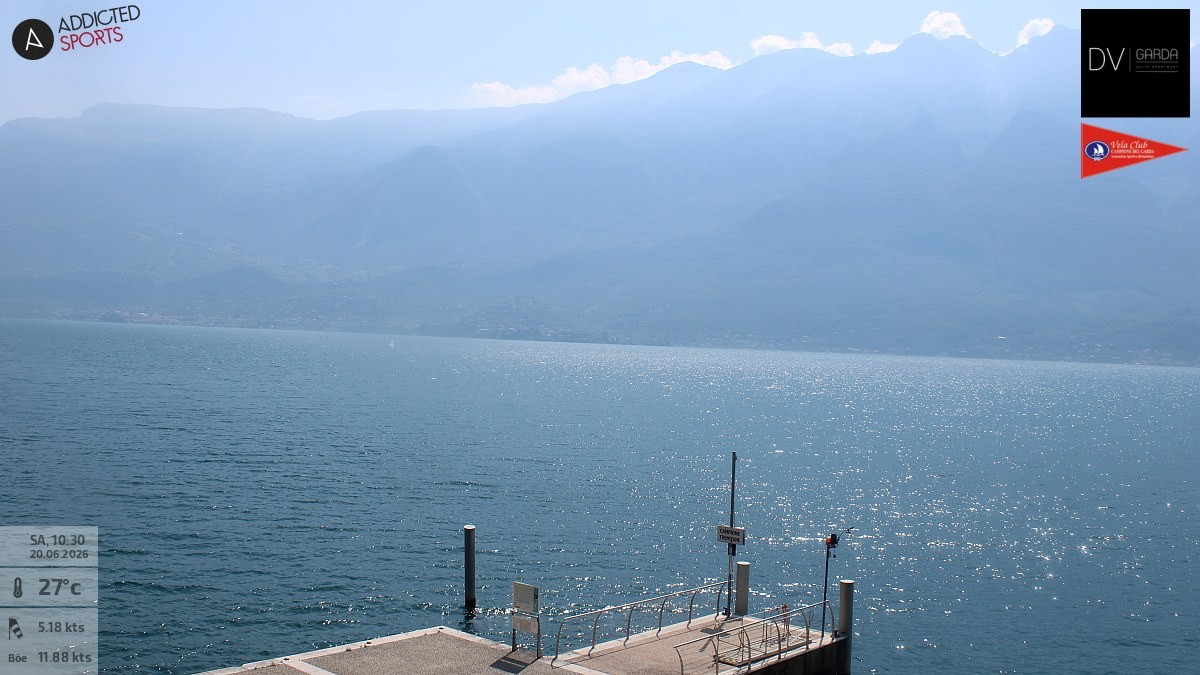 Archiv Foto Webcam Gardasee Campione del Garda