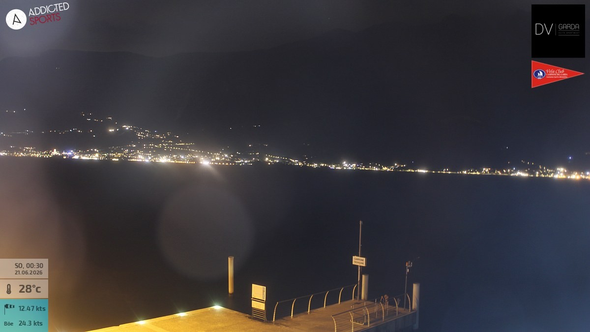 Archiv Foto Webcam Gardasee Campione del Garda