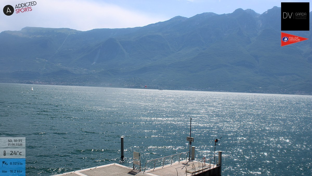 Archived image Webcam Campione del Garda - Lake Garda