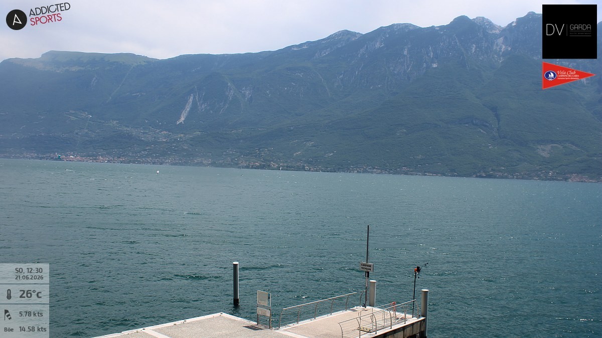 Archived image Webcam Campione del Garda - Lake Garda