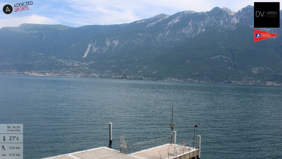 Archived image Webcam Campione del Garda - Lake Garda