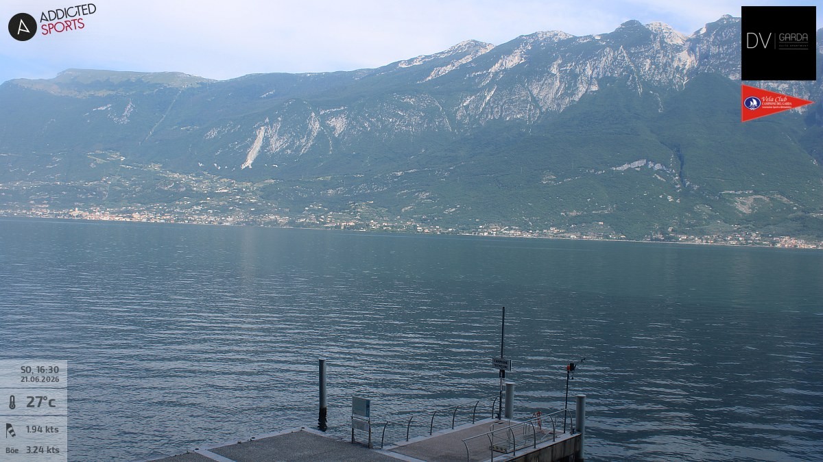 Archiv Foto Webcam Gardasee Campione del Garda