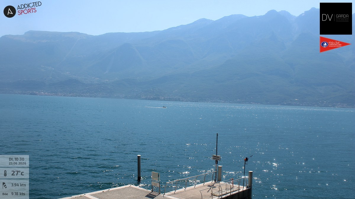 Archived image Webcam Campione del Garda - Lake Garda