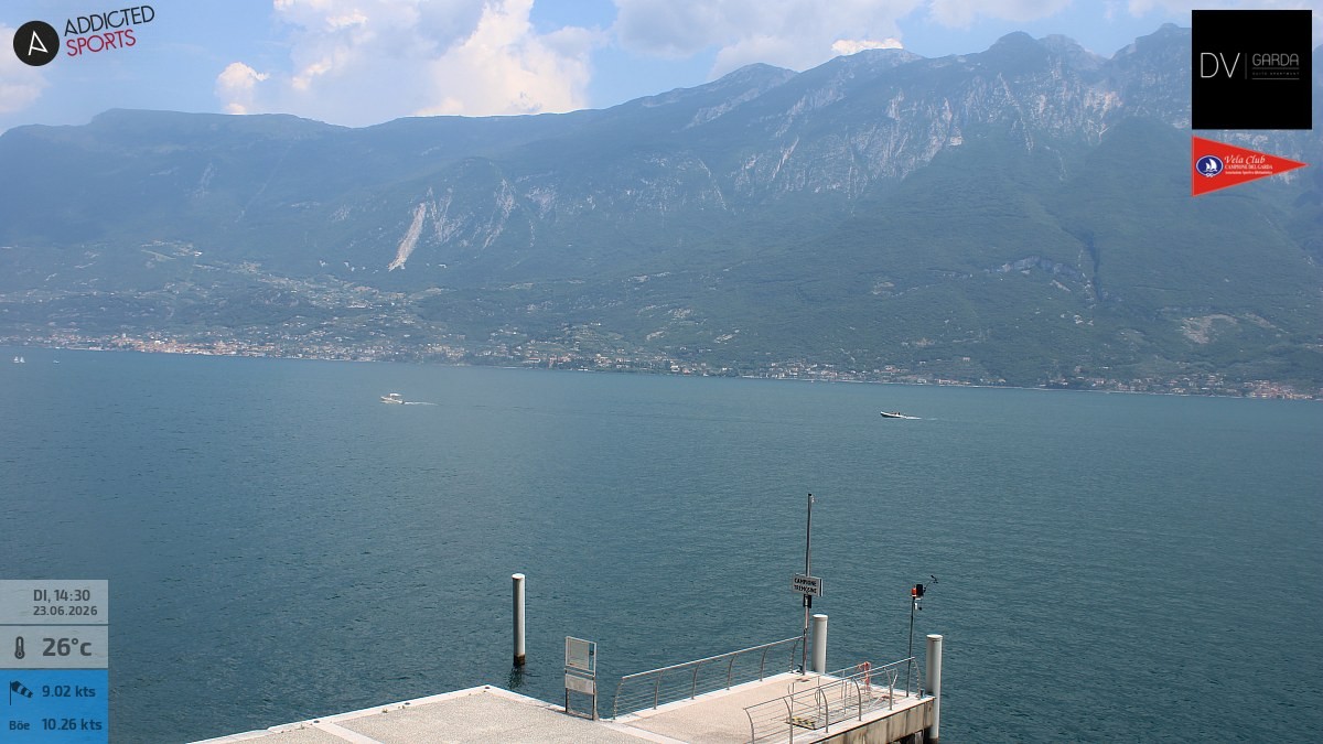 Archived image Webcam Campione del Garda - Lake Garda