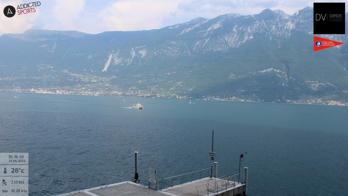 Archived image Webcam Campione del Garda - Lake Garda