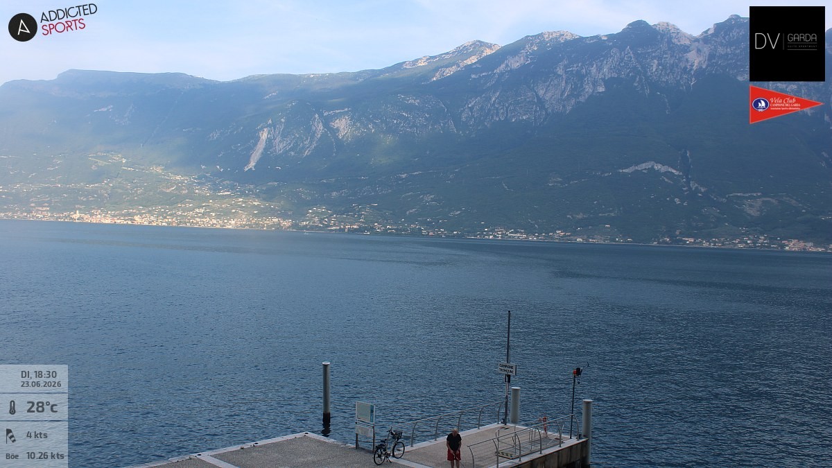 Archived image Webcam Campione del Garda - Lake Garda