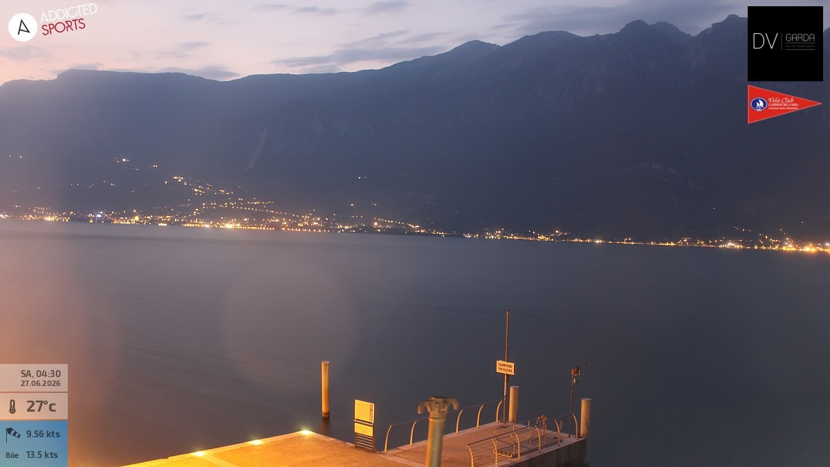 Archiv Foto Webcam Gardasee Campione del Garda