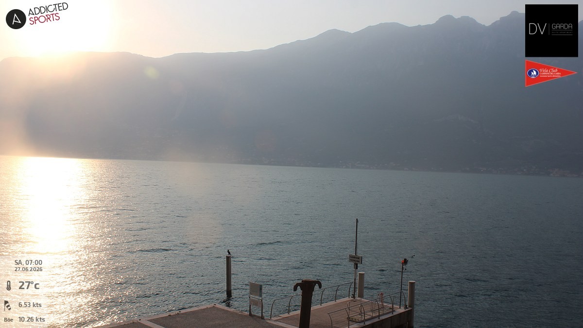 Archiv Foto Webcam Gardasee Campione del Garda