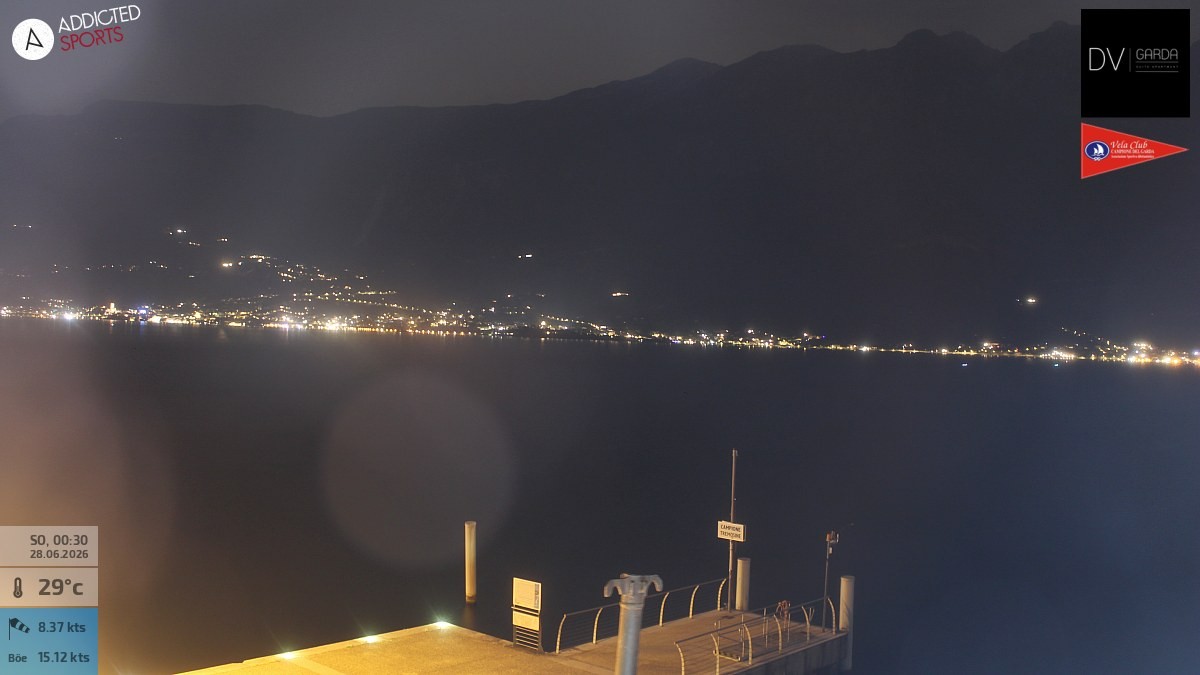Archived image Webcam Campione del Garda - Lake Garda