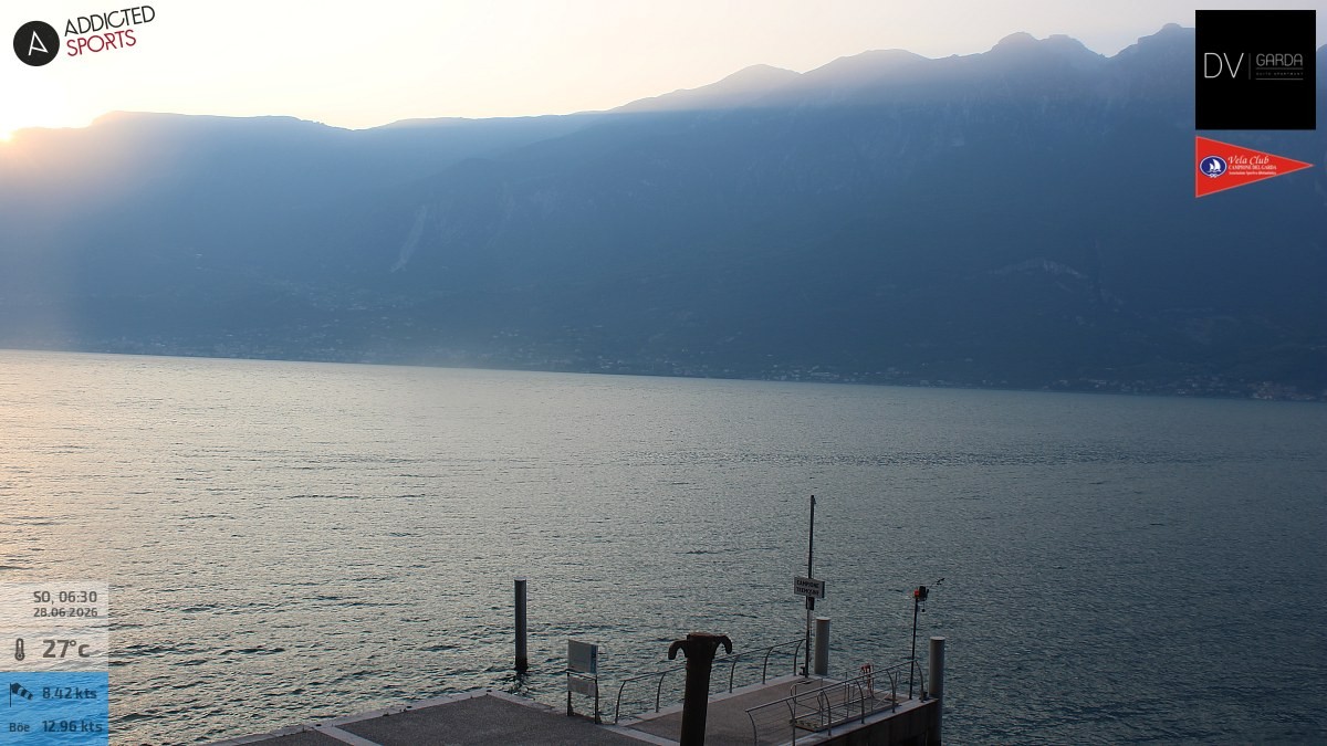 Archived image Webcam Campione del Garda - Lake Garda