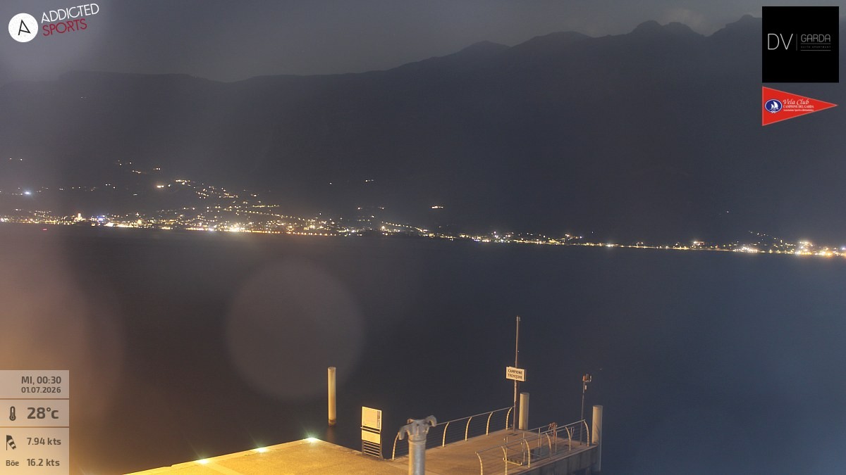 Archiv Foto Webcam Gardasee Campione del Garda