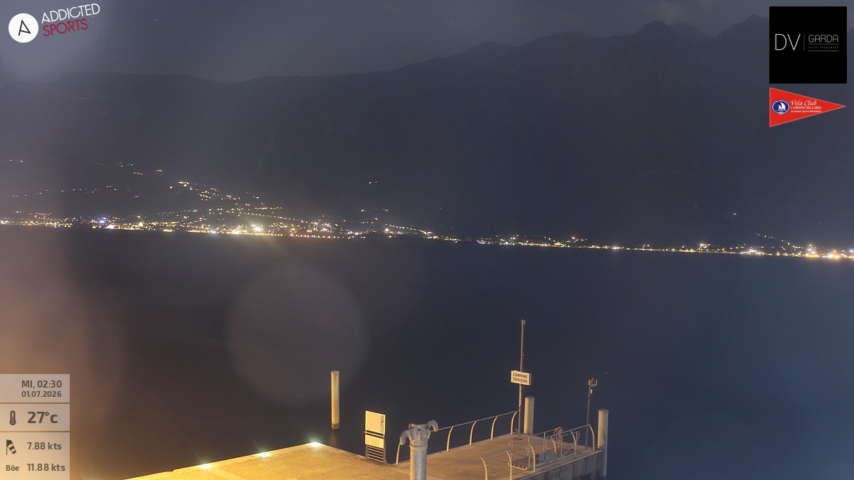 Archiv Foto Webcam Gardasee Campione del Garda