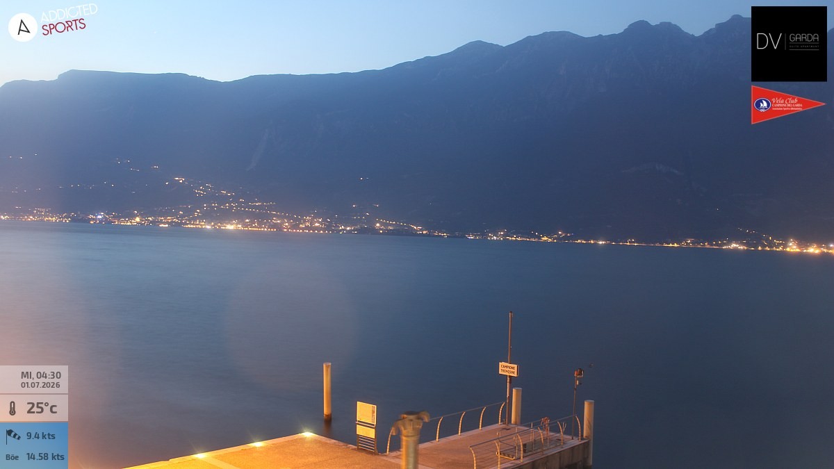 Archiv Foto Webcam Gardasee Campione del Garda
