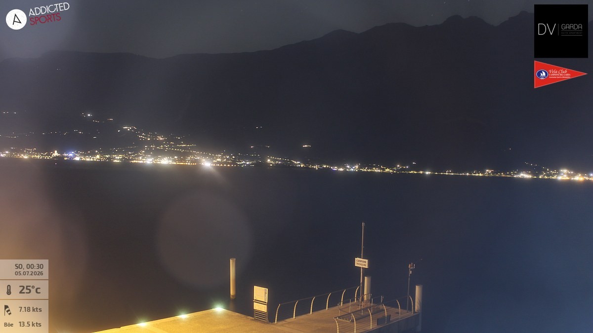 Archived image Webcam Campione del Garda - Lake Garda