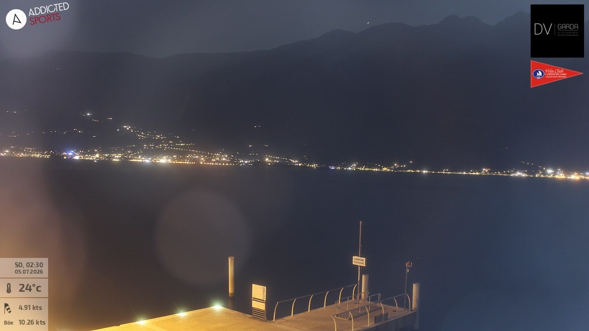 Archiv Foto Webcam Gardasee Campione del Garda