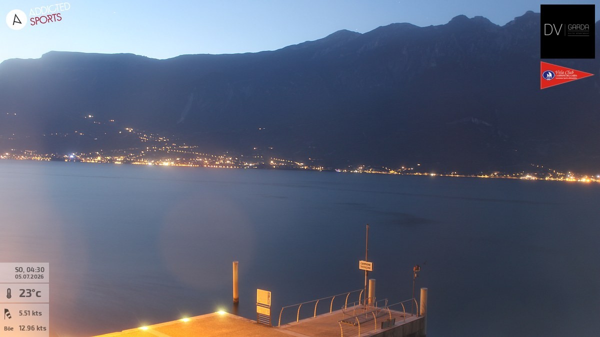 Archiv Foto Webcam Gardasee Campione del Garda