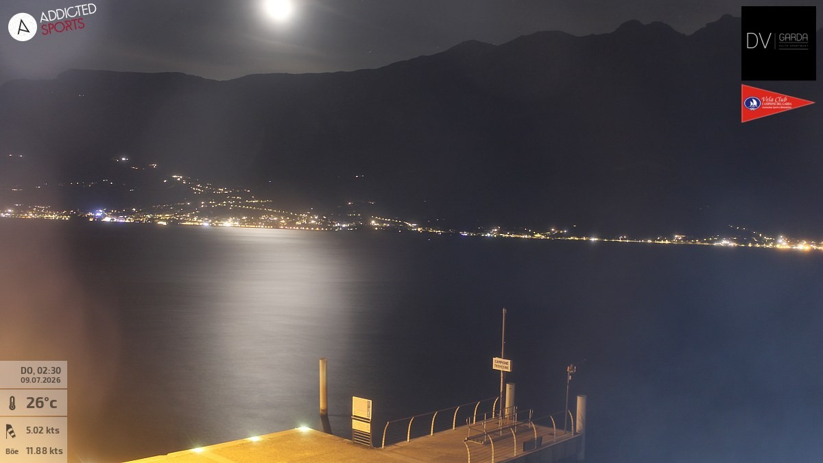 Archiv Foto Webcam Gardasee Campione del Garda
