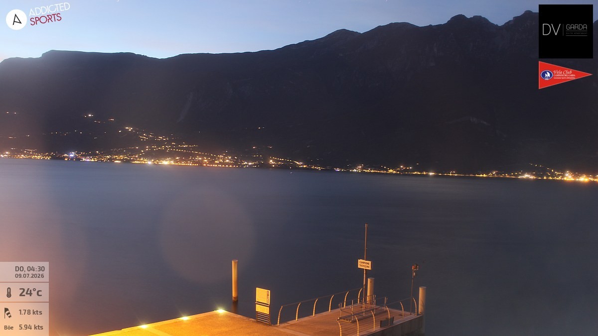 Archiv Foto Webcam Gardasee Campione del Garda