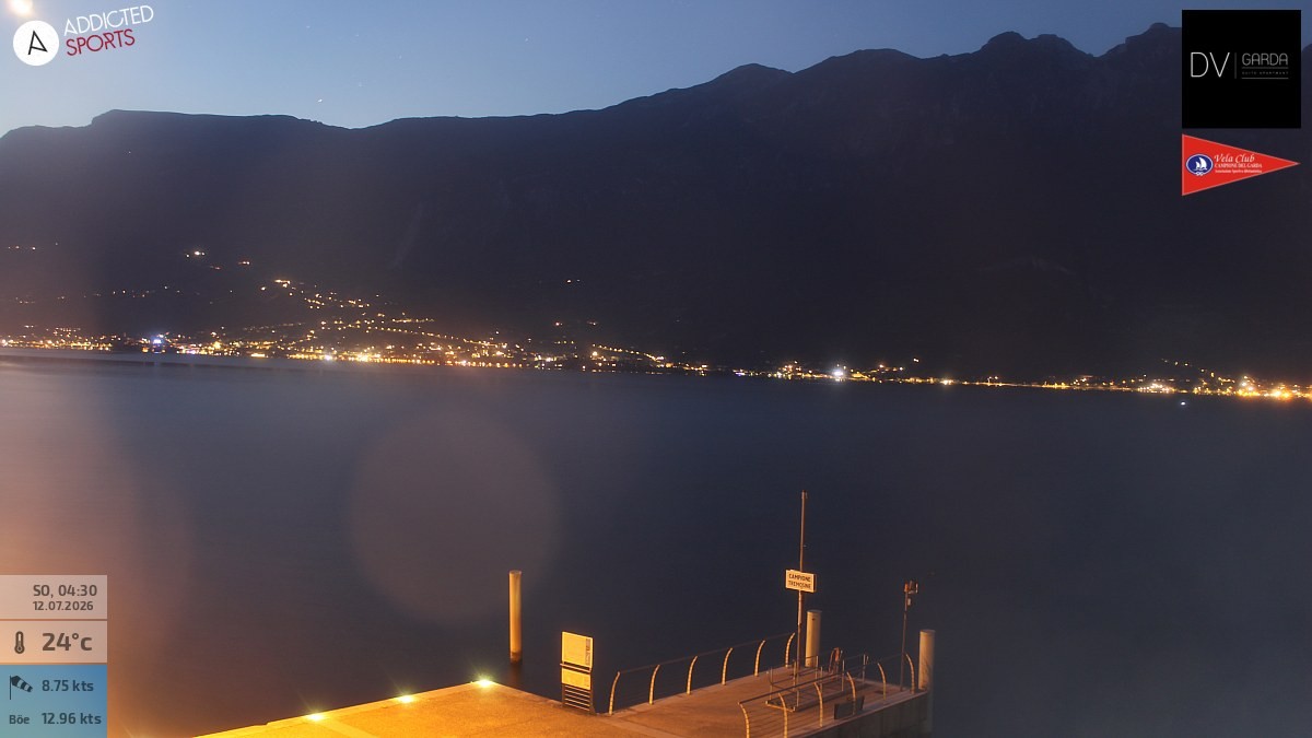 Archived image Webcam Campione del Garda - Lake Garda