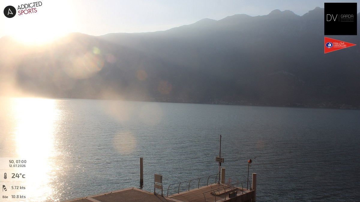 Archived image Webcam Campione del Garda - Lake Garda