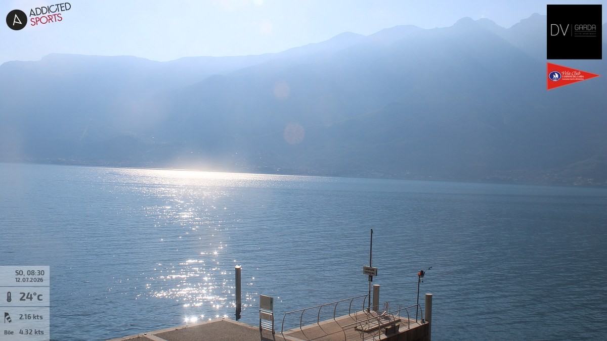 Archived image Webcam Campione del Garda - Lake Garda