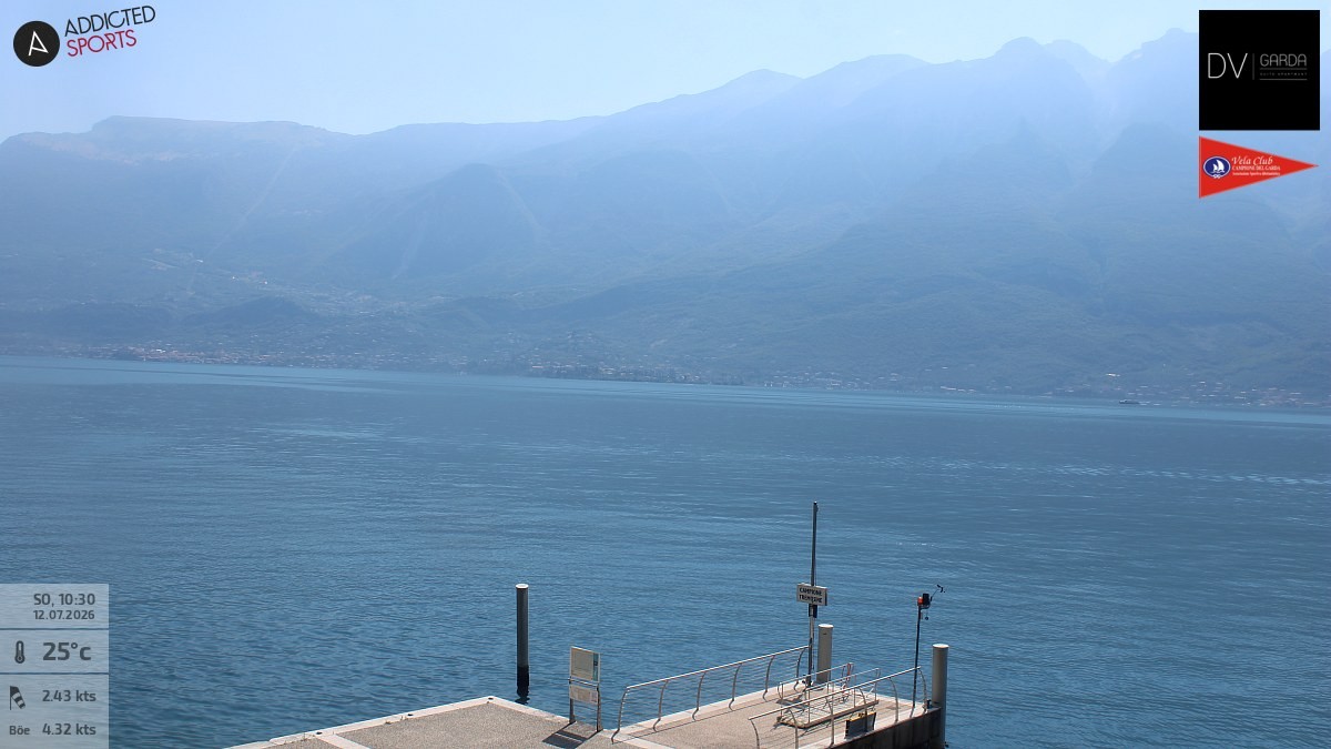 Archived image Webcam Campione del Garda - Lake Garda