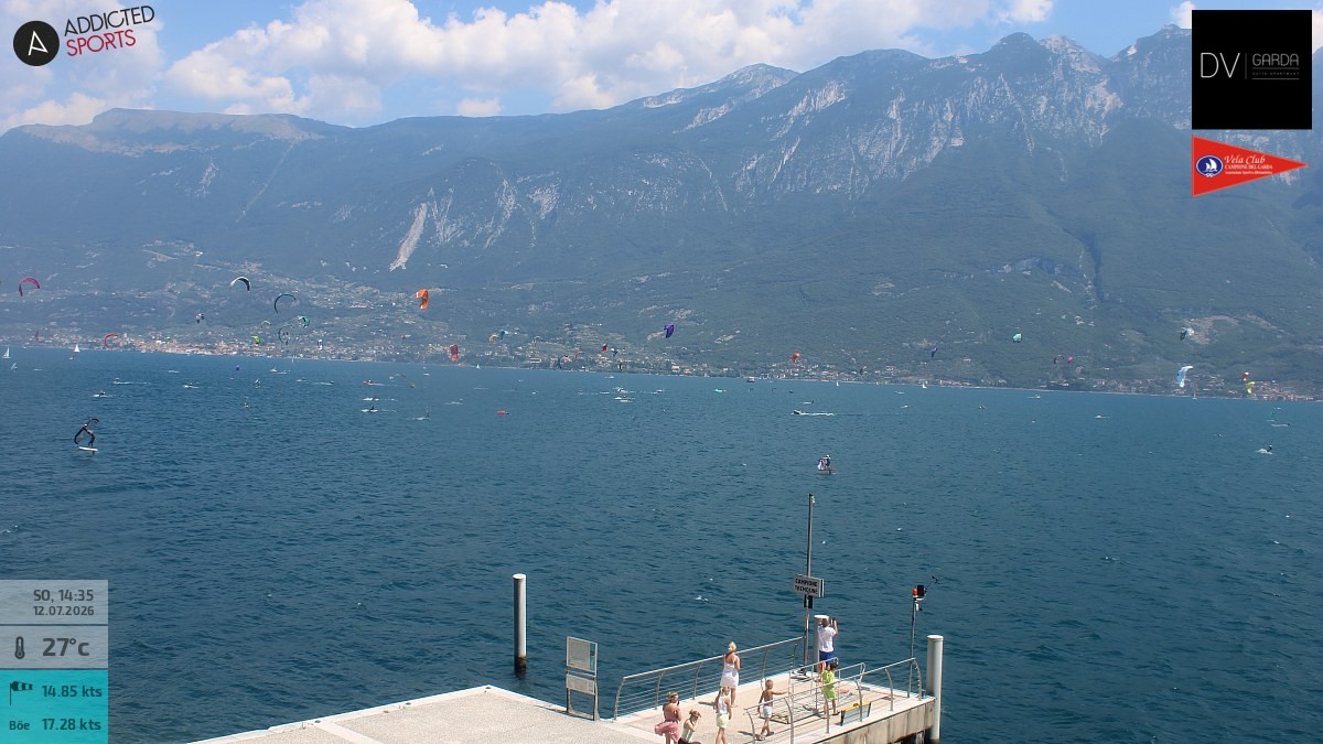 Archived image Webcam Campione del Garda - Lake Garda
